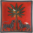 Glasteller MOSAICO rot / quadratisch 25x25 cm