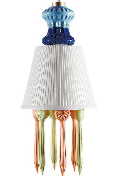 Hängeleuchte BELLE DE NUIT mit Lithophan und Tränen in Multicolor von Lladró