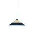 Hängeleuchte COLGATE schwarz pleated Ø45x17 cm