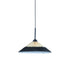 Hängeleuchte COLGATE schwarz pleated Ø45x17 cm
