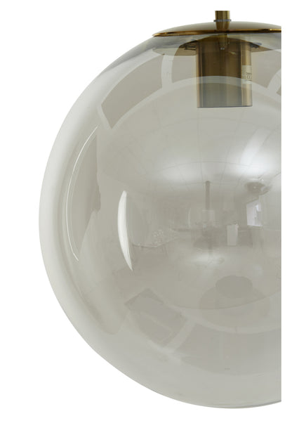 Hängeleuchte MEDINA antik bronze/ klar Ø30cm Glas