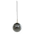Hängeleuchte MEDINA antik bronze/ schwarz Ø30cm Rauchglas