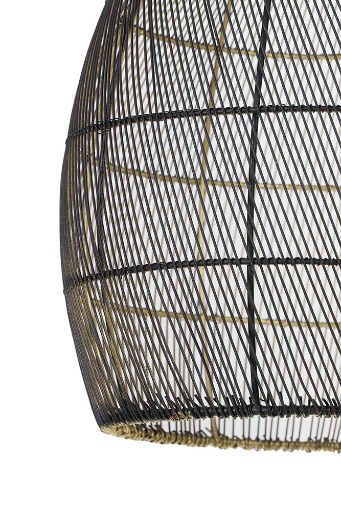 Hängeleuchte MEYA in matt schwarz und gold der Marke Light &amp;amp; Living