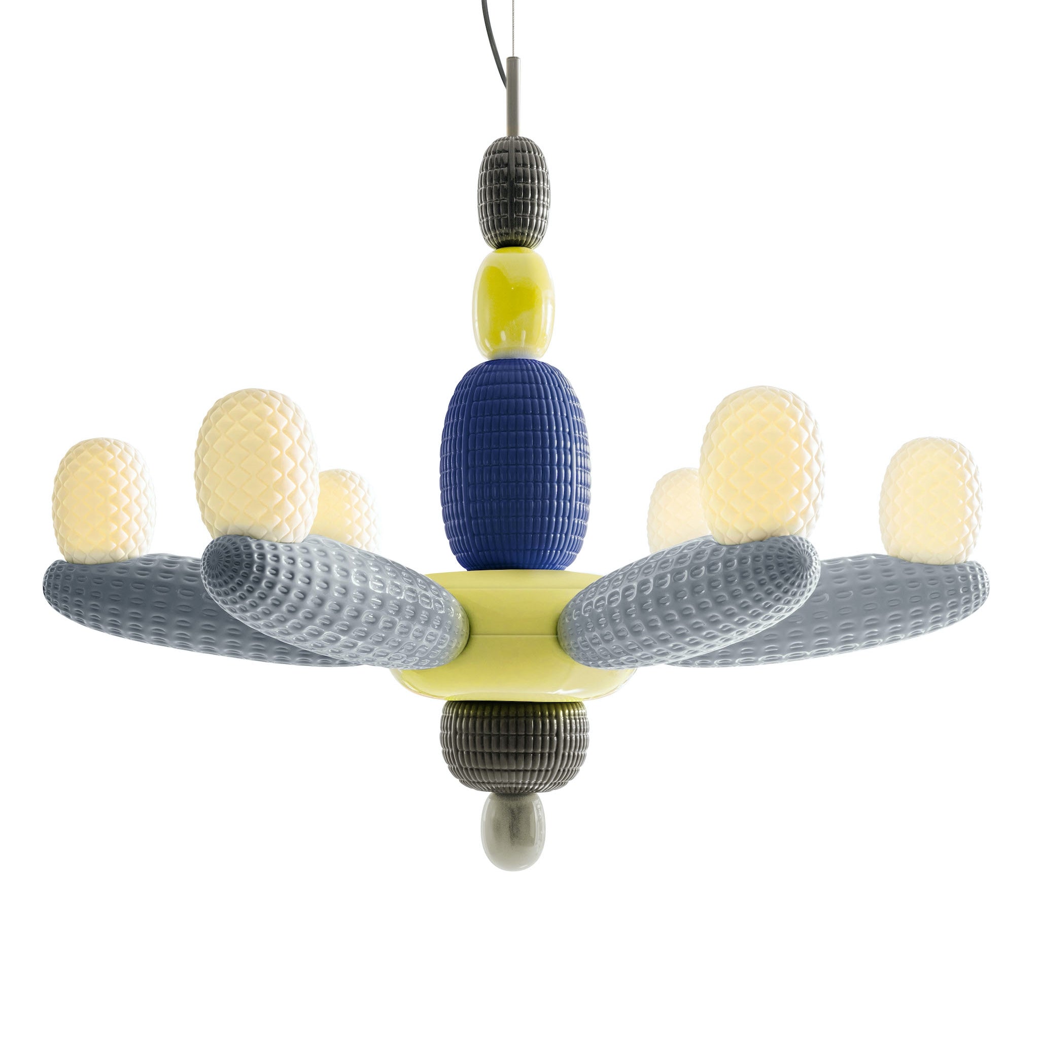 Hängeleuchte Soft Blown Chandelier – Blue Ø96 x H80 cm – Lladró