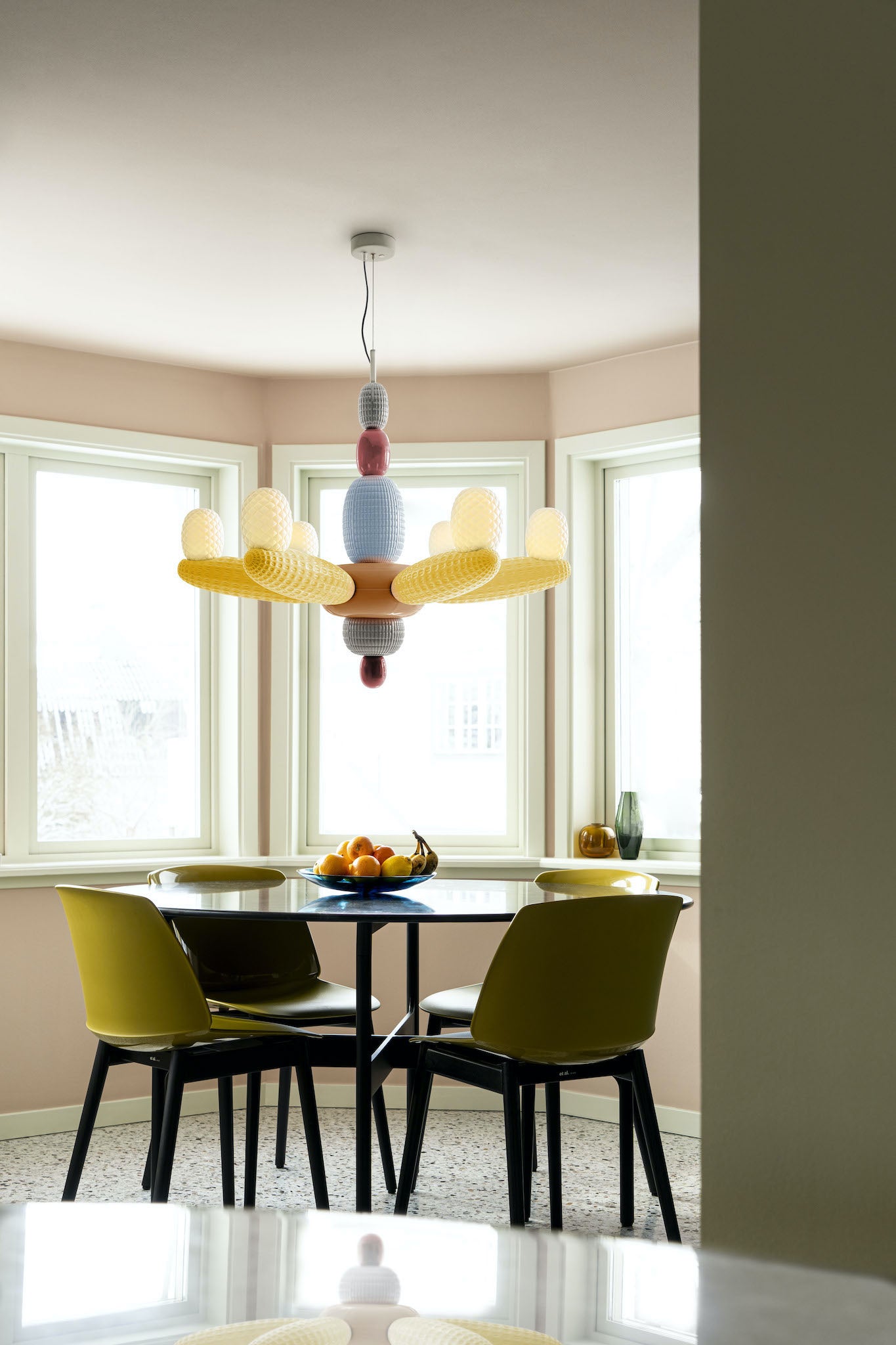 Esszimmer - Hängeleuchte Soft Blown Chandelier – Yellow Ø96 x H80 cm – Lladró