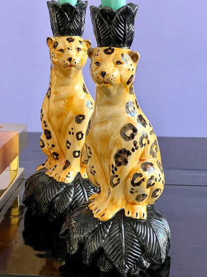 Les Ottomans – Kerzenleuchter 2er-Set „Gepard“
