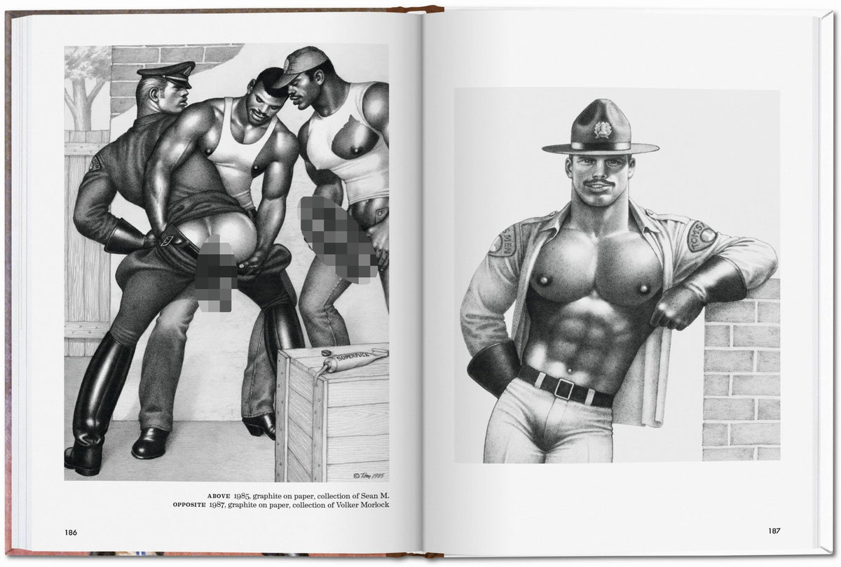 Highway Police Figur mit starkem Körperbau in typischer Tom of Finland Darstellung
