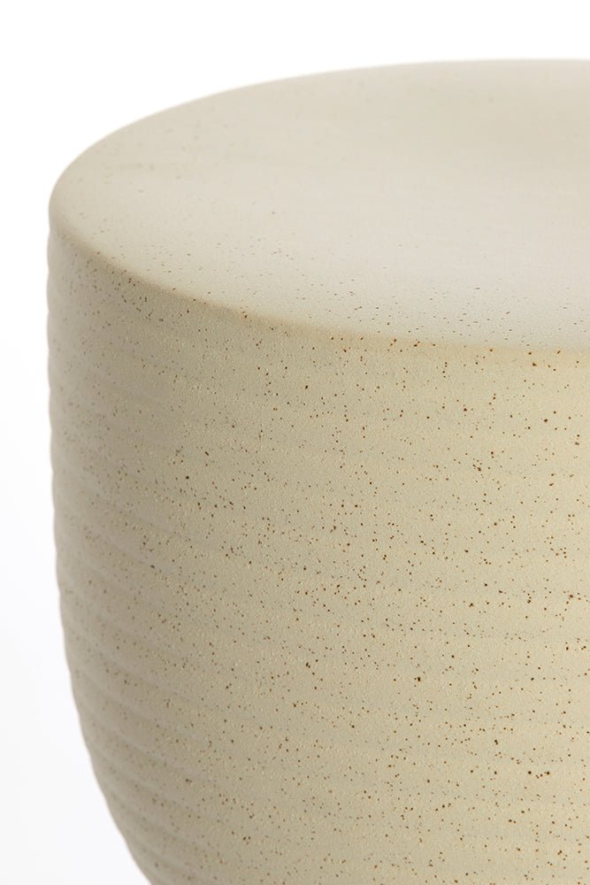 Hocker FINCA matt creme ø 28,5x42cm der Marke Light &amp;amp; Living