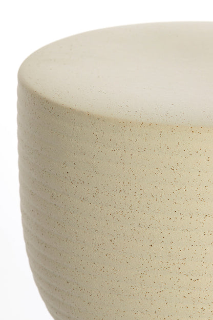 Hocker FINCA matt creme ø 28,5x42cm der Marke Light &amp;amp; Living