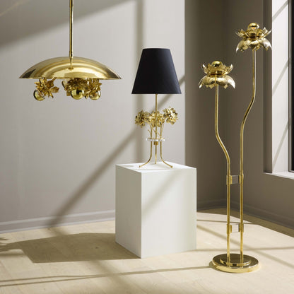 Künstlerische Tischlampe mit floraler Formsprache von Jonathan Adler