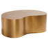 Beistelltisch aus goldfarbenem Messing in organischer Nierenform von Jonathan Adler