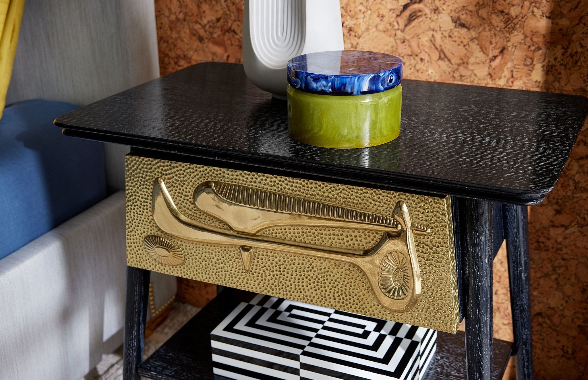 Aufbewahrungsdose mit glänzender Oberfläche von Jonathan Adler