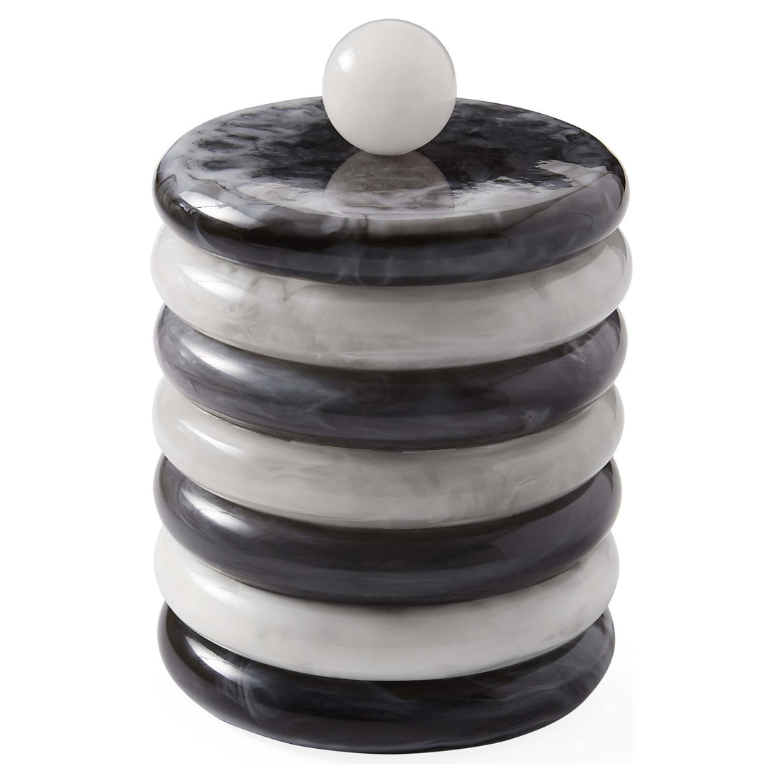 Schwarz-weißer Como Eiskübel von Jonathan Adler