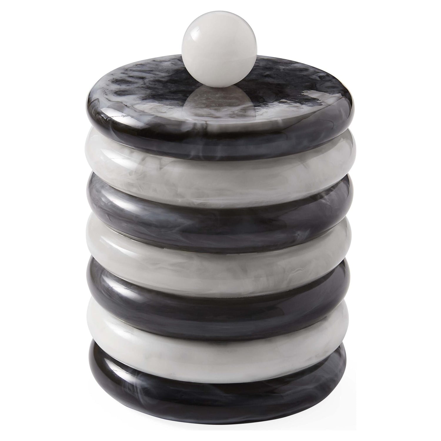 Schwarz-weißer Como Eiskübel von Jonathan Adler