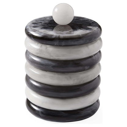 Schwarz-weißer Como Eiskübel von Jonathan Adler