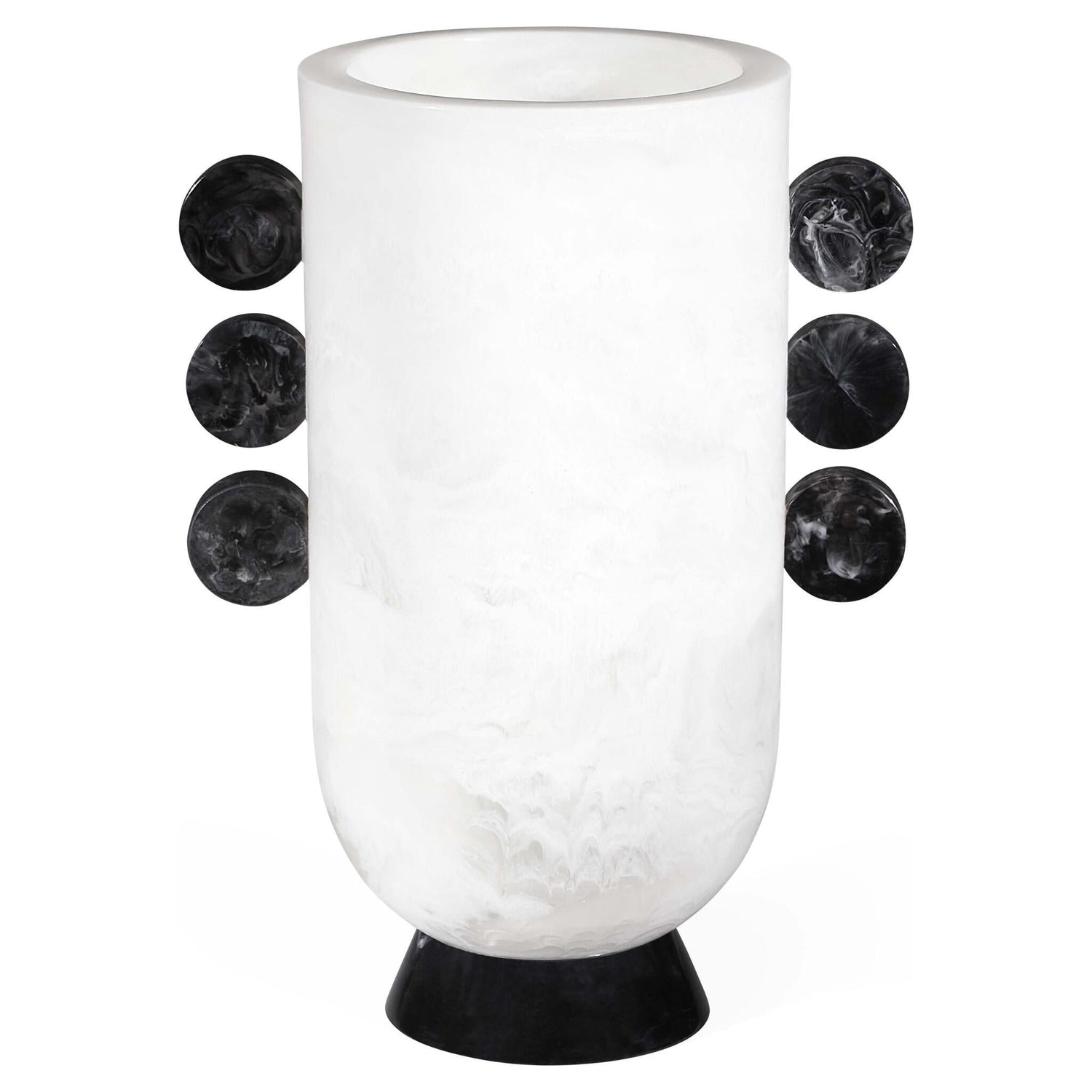 Skulpturale Dekovase aus Acryl von Jonathan Adler.