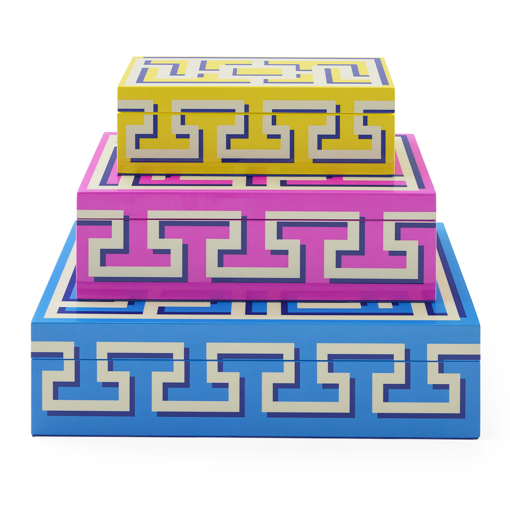 Designschmuckbox klein in Gelb mit Hochglanzfinish