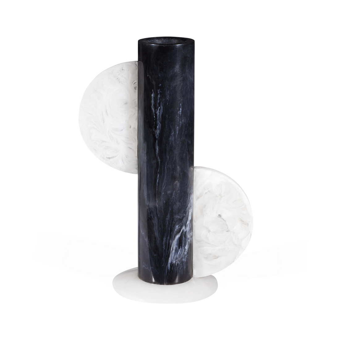 Moderne Designvase in Schwarz und Weiß Jonathan Adler.