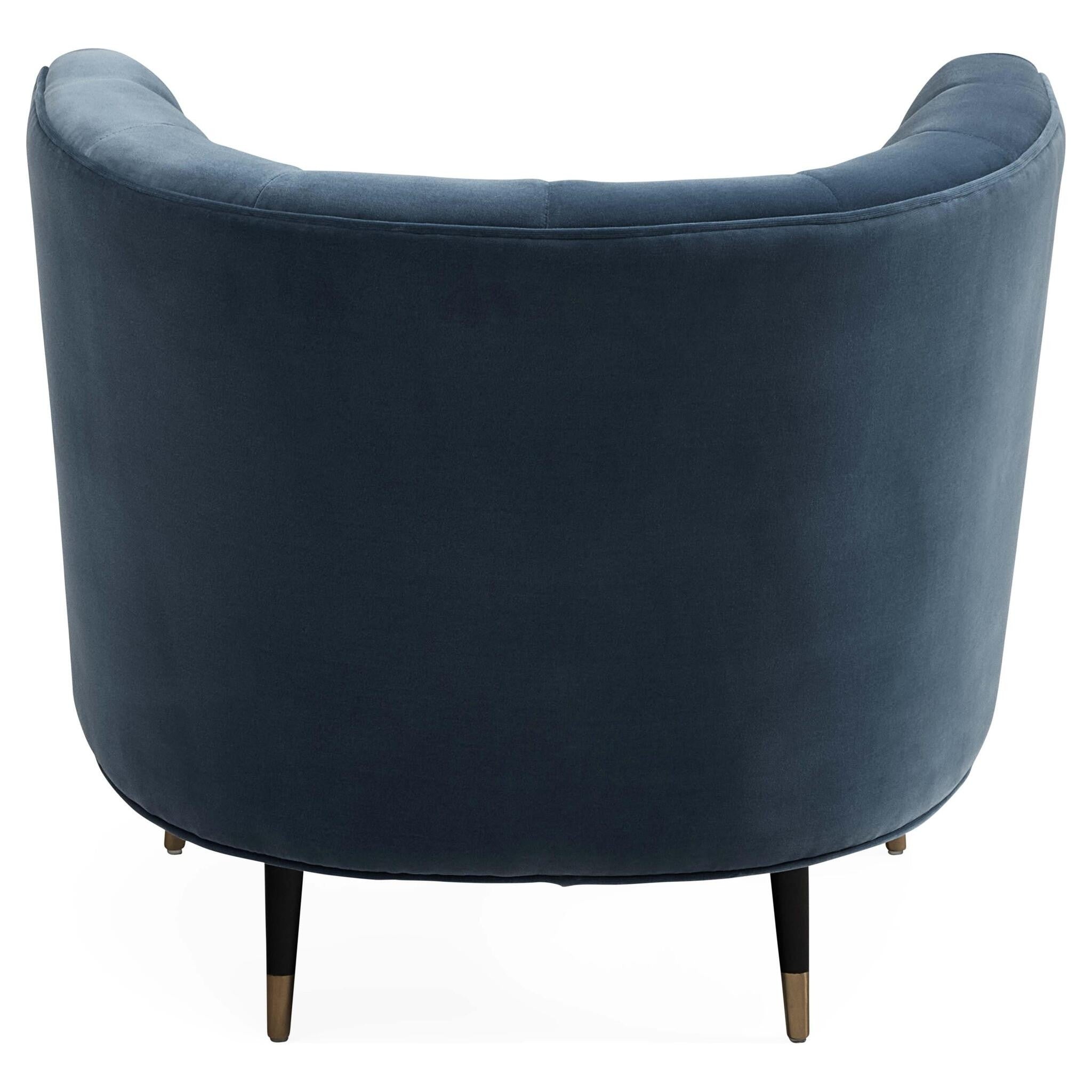 Draper Club Chair mit Steppung und goldenen Beinen