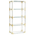 Design Regal aus Acryl und Glas mit Messingdetails von Jonathan Adler