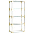 Design Regal aus Acryl und Glas mit Messingdetails von Jonathan Adler