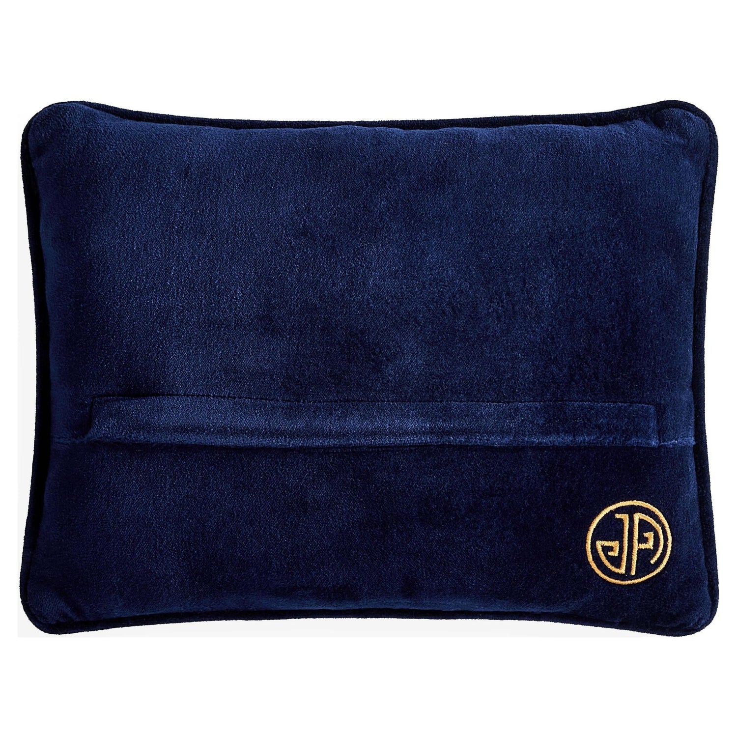 Designerkissen in Blau Beige und Weiß von Jonathan Adler