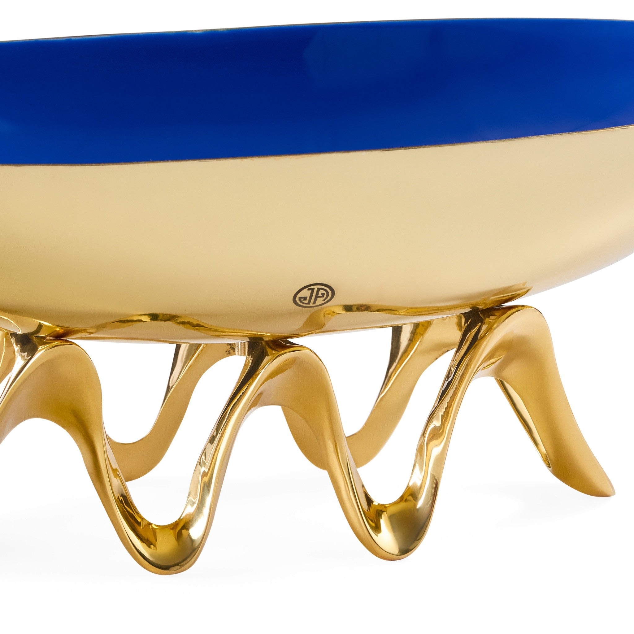 Elegante Bowl mit Emaille-Innenseite in Blau