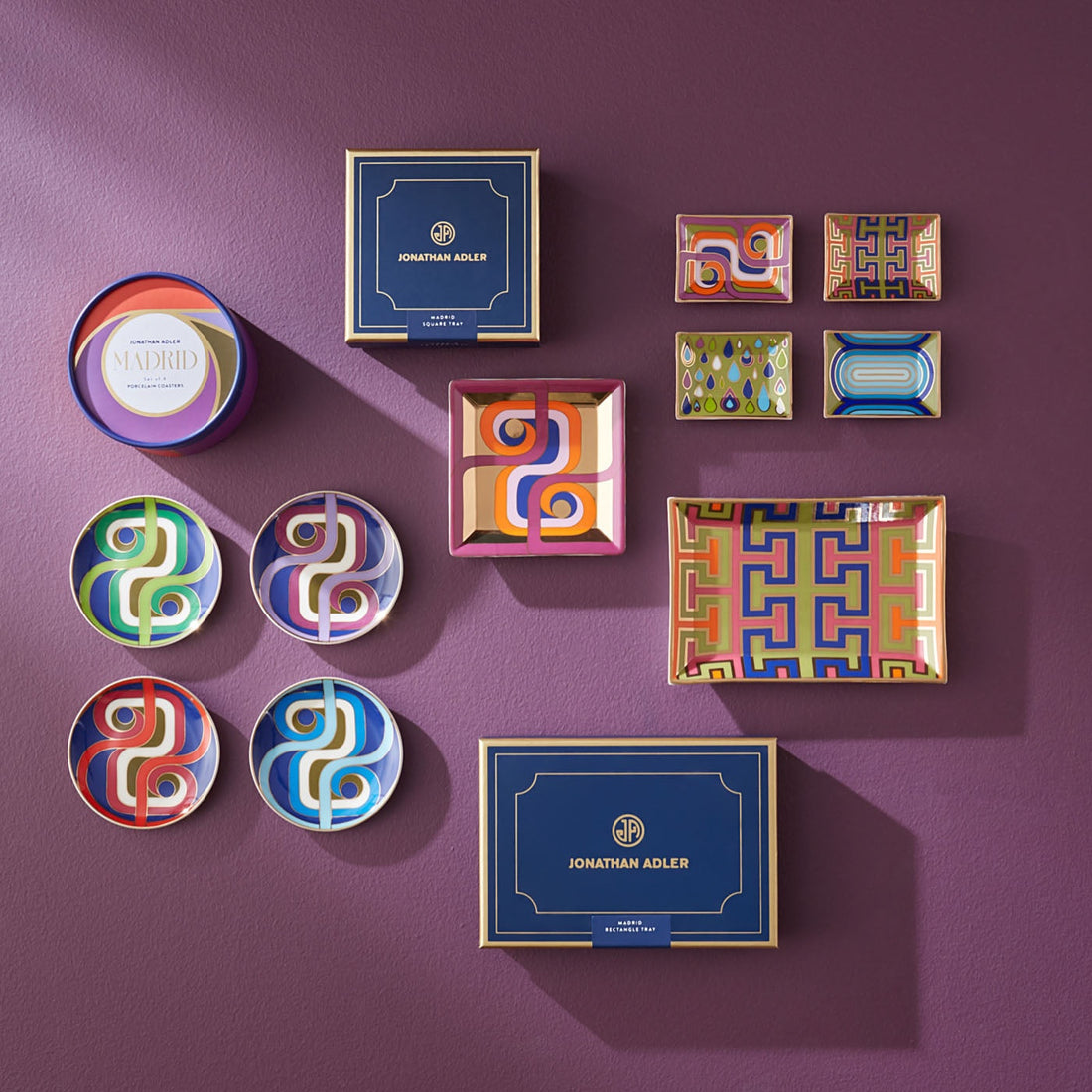 Madrid Untersetzer und Ablageschalen von Jonathan Adler