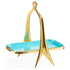 OSCAR BON BON Tablett von Jonathan Adler in Gold und Türkis