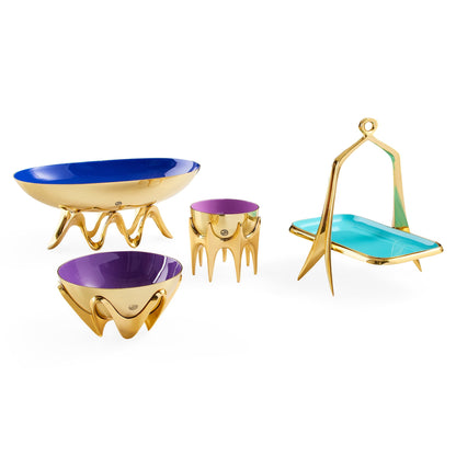 Dekorative Schale aus poliertem Messing von Jonathan Adler