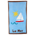 Playa Strandtuch mit Segelboot und Sonne von Jonathan Adler