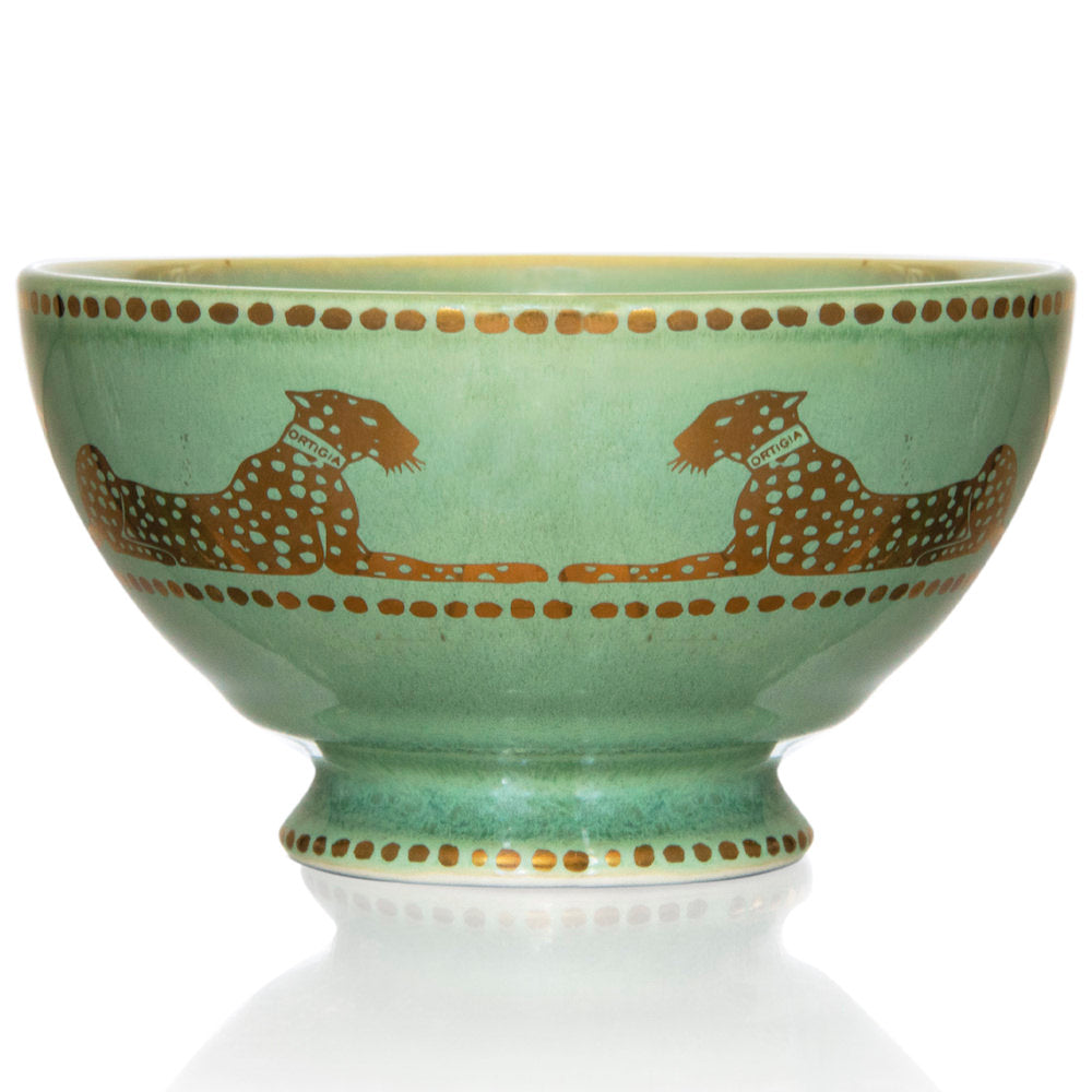 Keramik BOWL SERIGRAPHY grün-gold