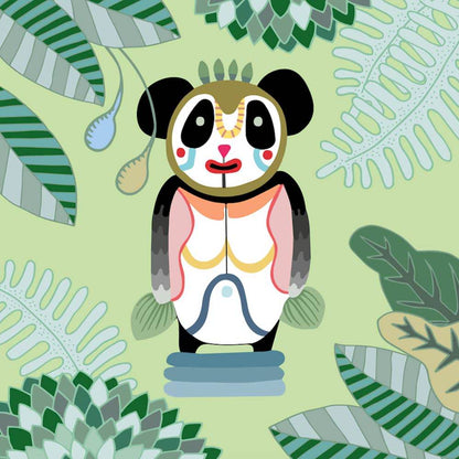 Keramikskulptur BERNARDO PANDA