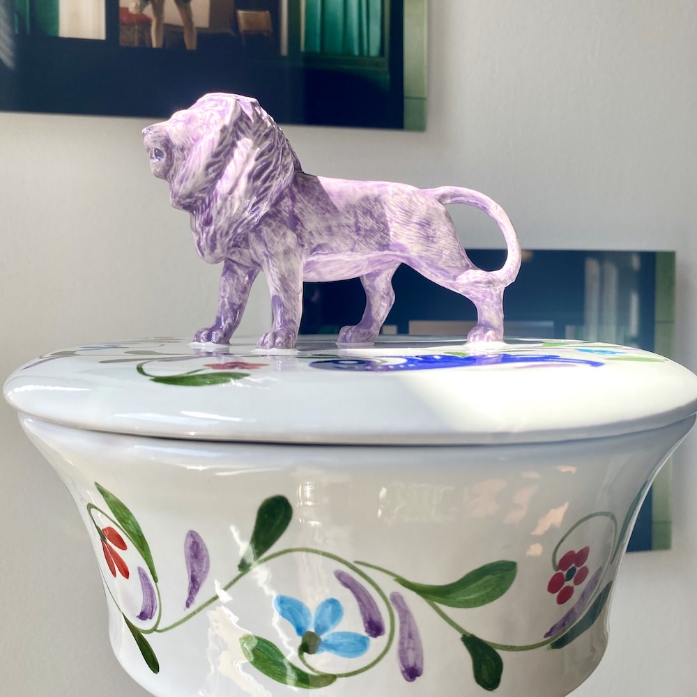 Keramikdose mit Deckel &