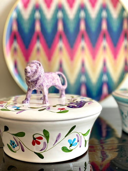 Keramikdose mit Deckel &