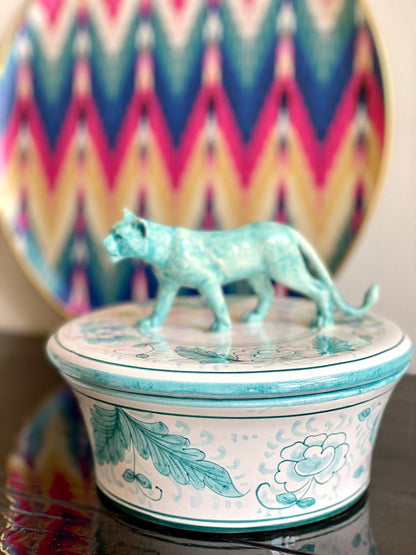 Keramikdose mit Deckel &