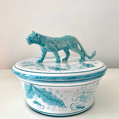 Keramikdose mit Deckel &