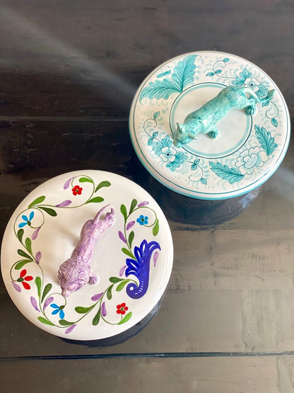 Keramikdose mit Deckel &