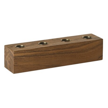 Moderner Holz-Kerzenhalter von GiftCompany in Natur