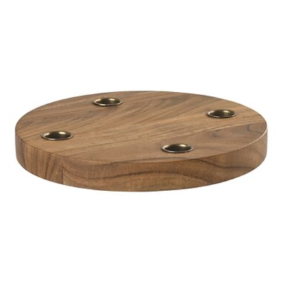 Edler Holz-Kerzenhalter von GiftCompany in Natur