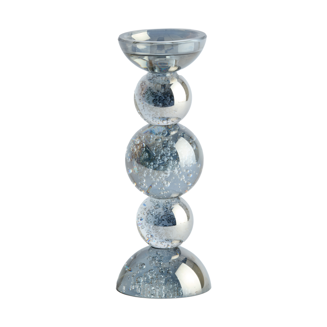 Candelabro ITINGA gris Ø10×26,5 cm