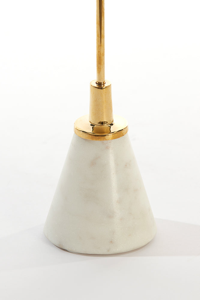 Kerzenhalter JOLIAN in shiny gold und Marmor von Light &amp;amp; Living