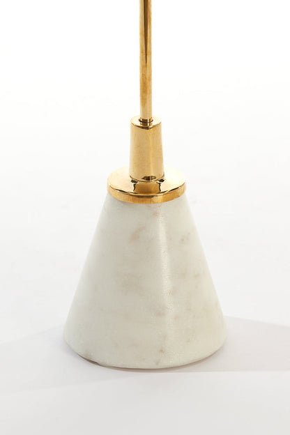 Kerzenhalter JOLIAN in shiny gold und Marmor von Light &amp;amp; Living
