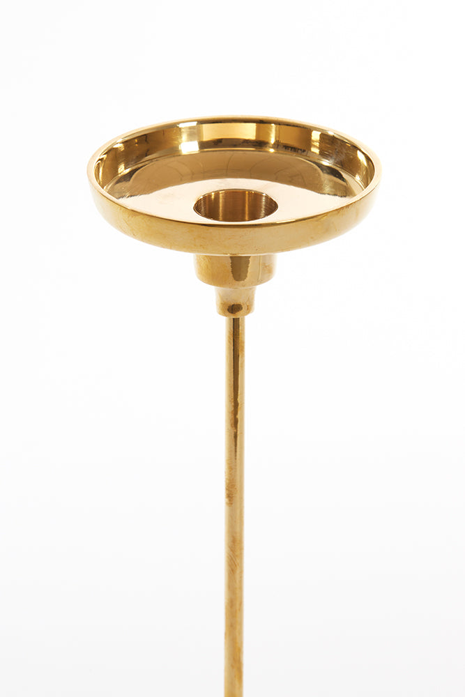 Kerzenhalter JOLIAN in shiny gold und Marmor von Light &amp;amp; Living