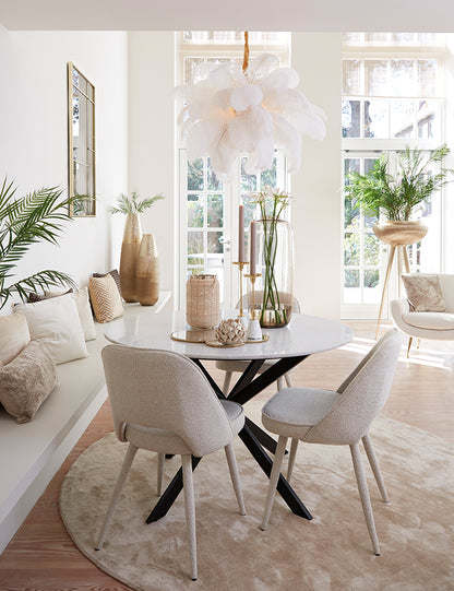 Kerzenhalter JOLIAN in shiny gold und Marmor von Light &amp;amp; Living