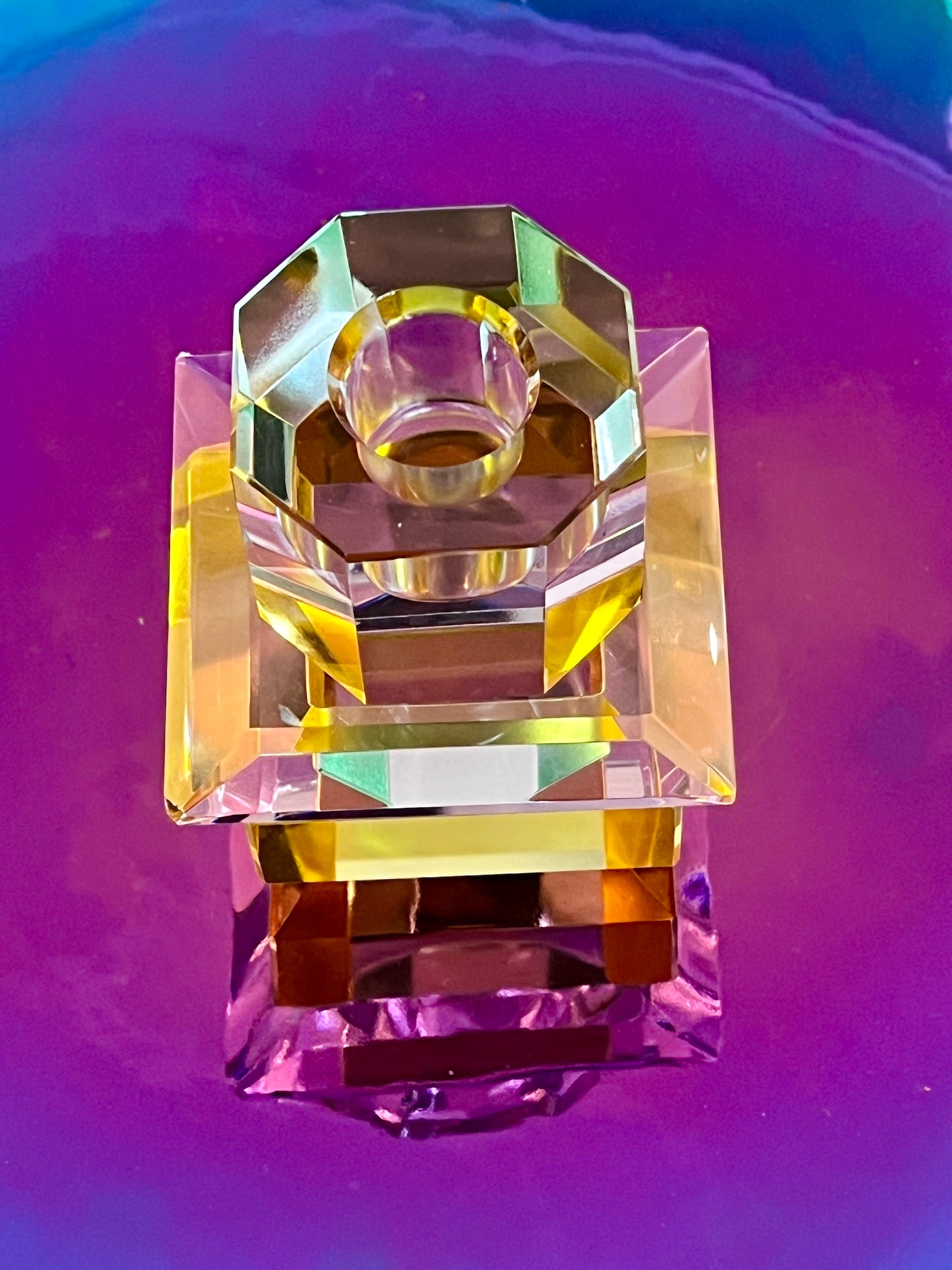 Porta cristal LUMINA en rosa/amarillo/menta claro