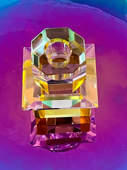 Porta cristal LUMINA en rosa/amarillo/menta claro