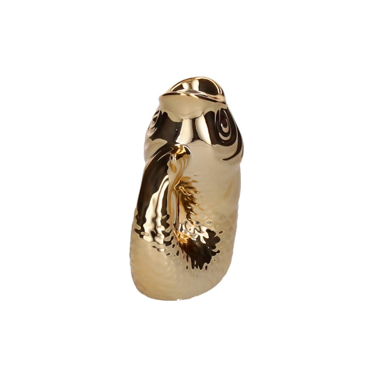 Design-Kerzenhalter Monsieur Carafon Fisch XS in Gold