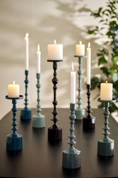 Kerzenhalter SHEVA in shiny schwarz von Light &amp;amp; Living