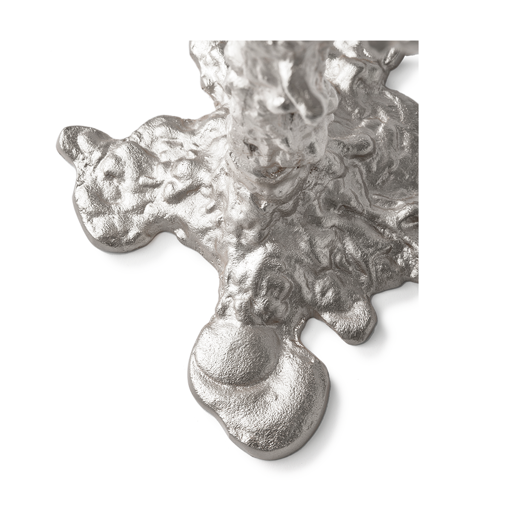 Kerzenständer DRIP silber 4-armig